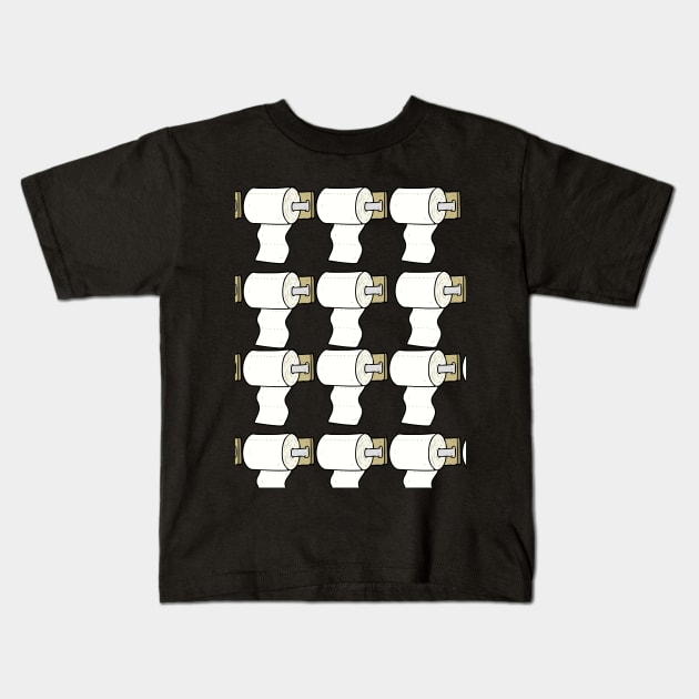 Toilet Paper Graphic Kids T-Shirt by Forever December